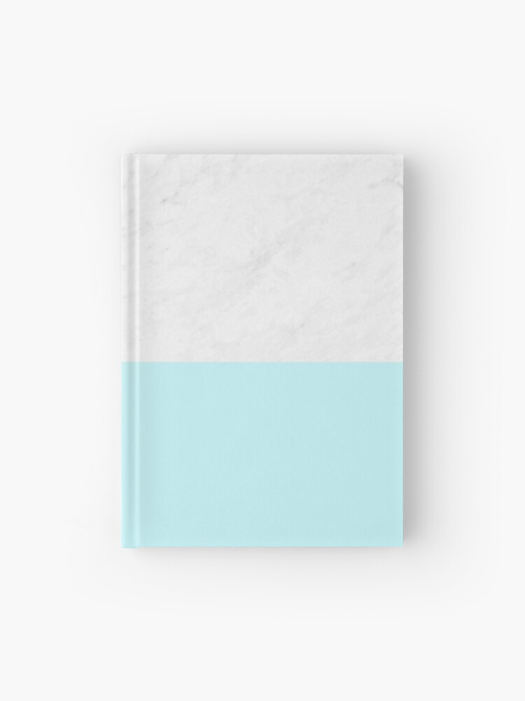 Marble And Aqua Blue Hardcover Journal