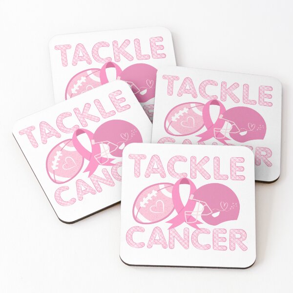 Item preview, Tackle Cancer To Intercept Cancer Football Breast Cancer Awareness designed and sold by Got2BSnazzy.