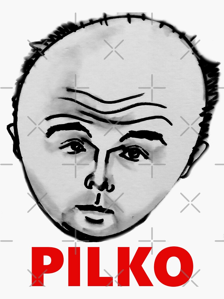"My original cartoon / caricature of Karl Pilkington " Sticker for Sale