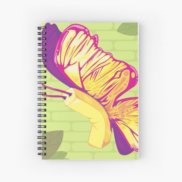 Butterfly - Left Facing Spiral Notebook