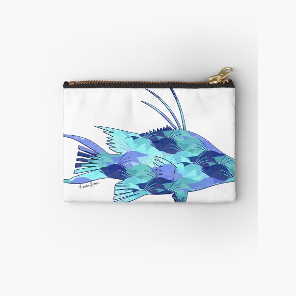 Item preview, Blue Camo Hogfish designed and sold by artsytoo.