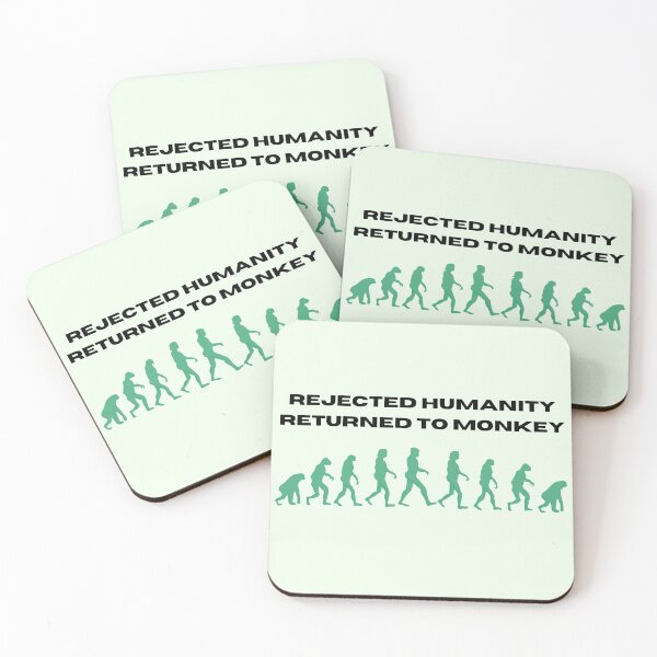 Item preview, Rejected Humanity, Returned to Monkey designed and sold by Felistellar Studios.
