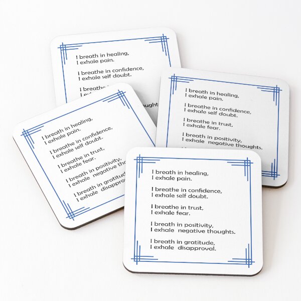 Item preview,  Inhale Exhale Positive Affirmations and Inspirational Messages designed and sold by Inspirationmotivation.