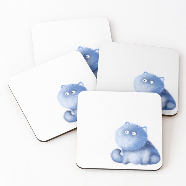 Item preview, Curious Fluffy Blue Cat designed and sold by visitors2leads.