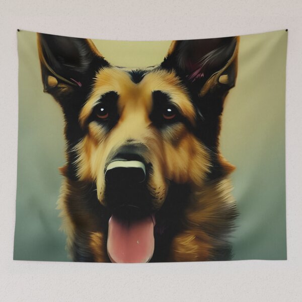 Item preview, German shepherd portrait - classic Shepherd  designed and sold by Devin Farinsky.