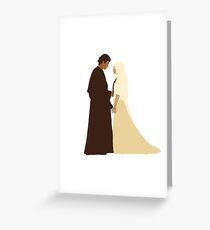 Anakin and Padme Greeting Card