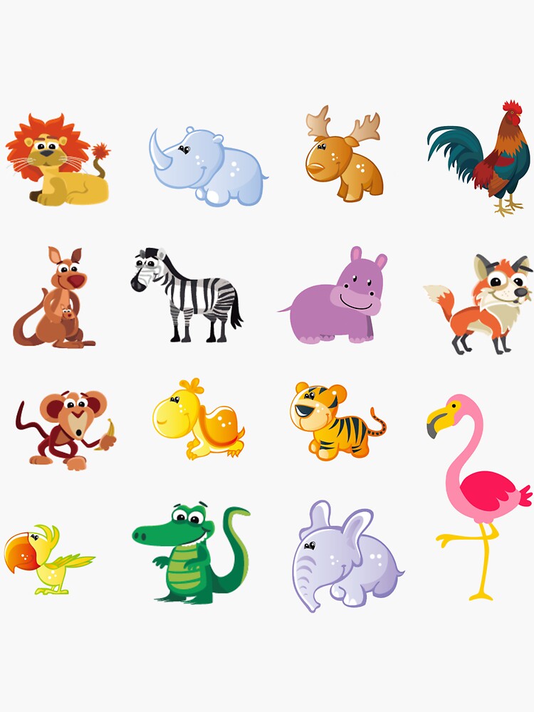"Art Of Zoo Stickers" Sticker for Sale by weeomano Redbubble