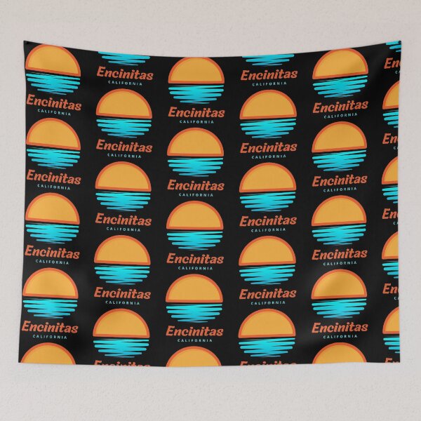Item preview, Encinitas California - Waves and Sunset designed and sold by MtWoodsonSales.