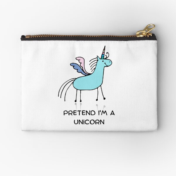 Bolsa de maquillaje de cara de unicornio personalizada, estuche de lápices,  bolsa de accesorios, amante del unicornio, regalos, cumpleaños, niña de