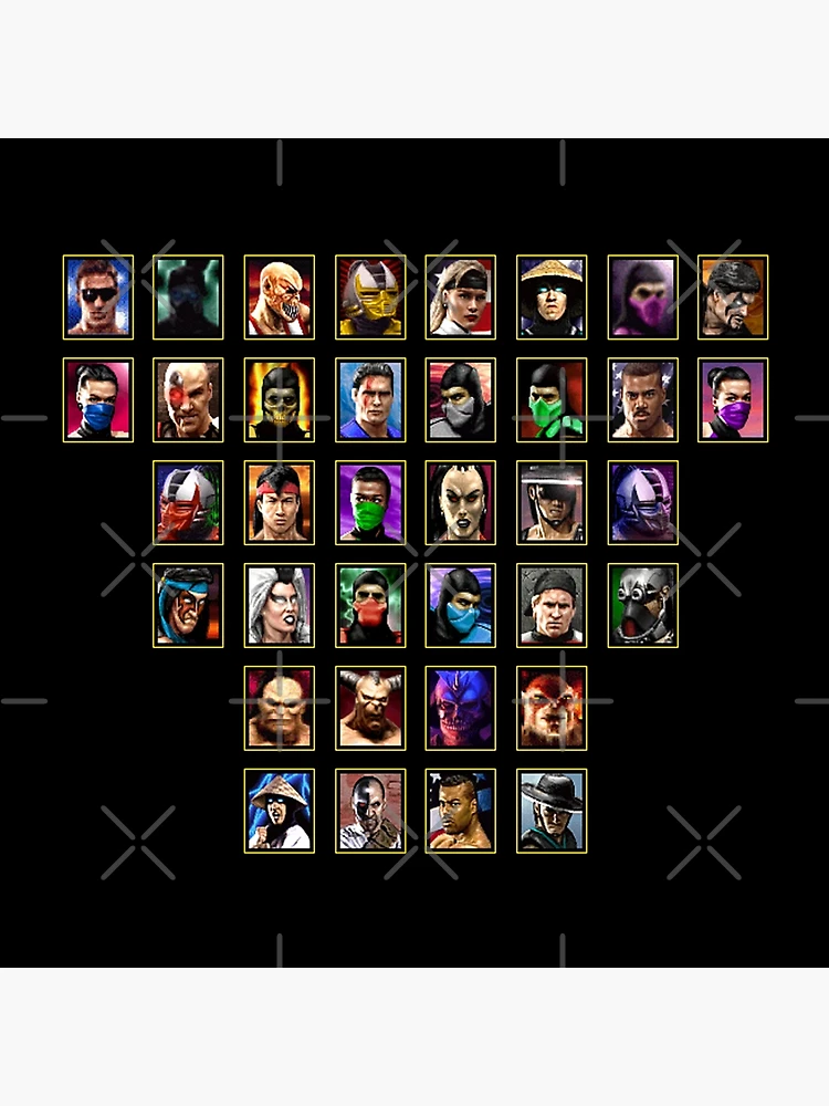 Mortal Kombat 4 Gold - Character Select  Sticker for Sale by MammothTank