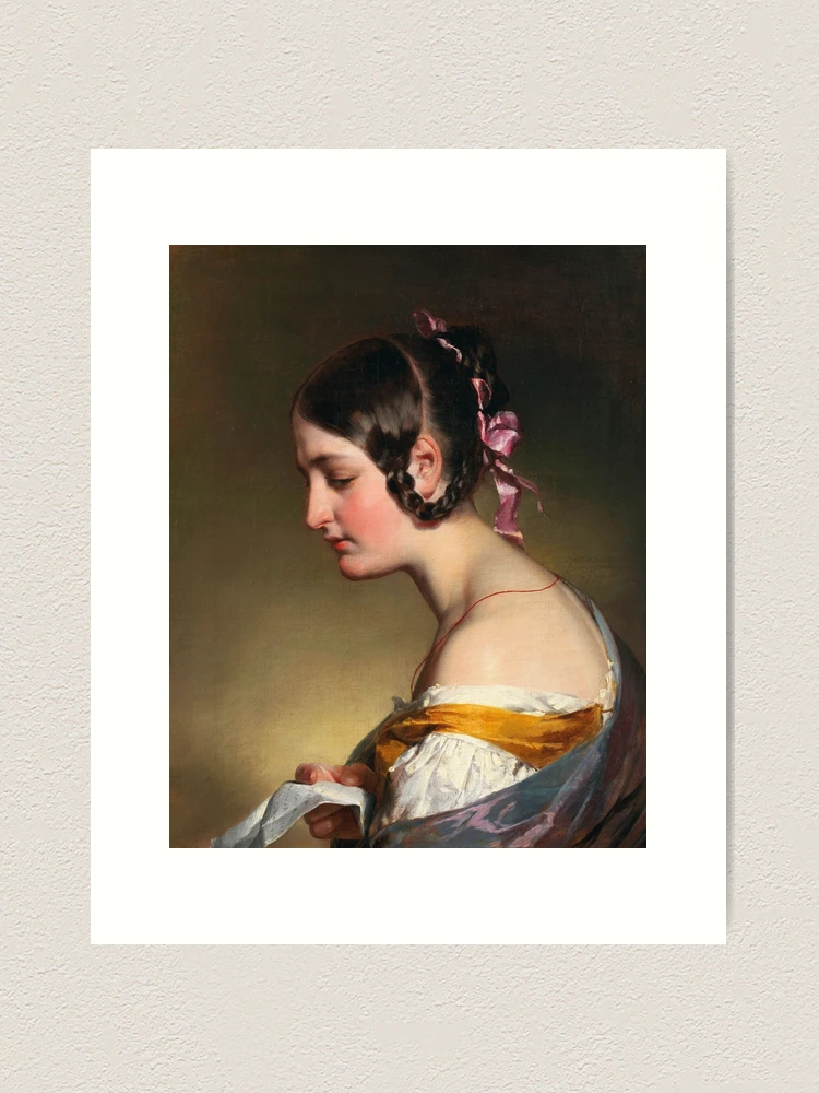 The Letter | Friedrich von Amerling | 1837 Austrian Romance Art