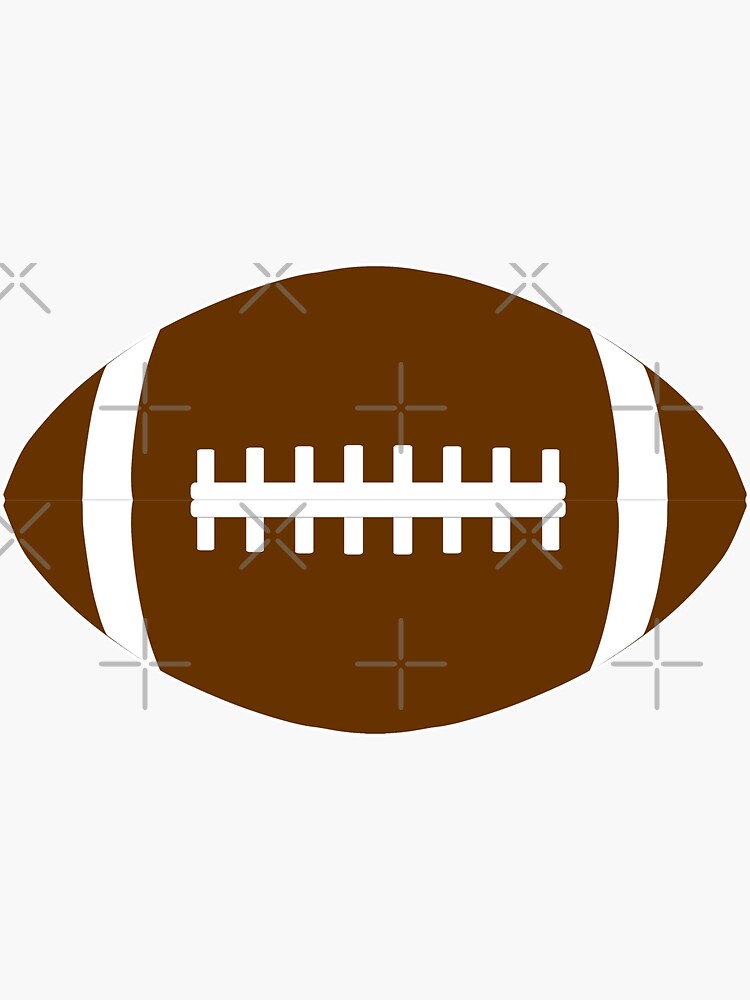 Brown Football Graphic American Football Player Sports | Sticker