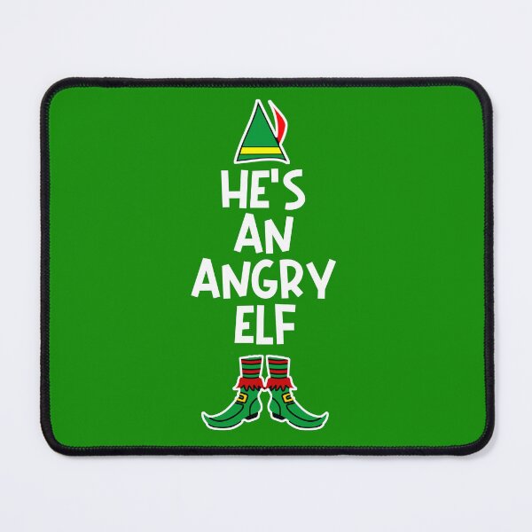 Item preview, He's An Angry Elf designed and sold by Christmas-Tees.