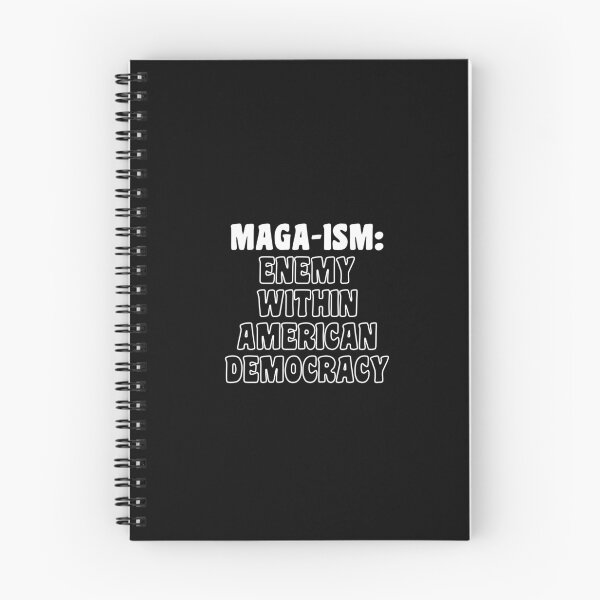 Item preview, MAGA: Enemy within American Democracy in white designed and sold by Politics-Corner.