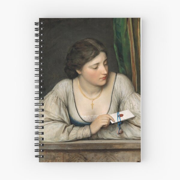 Item preview, The Love Letter | Eugen von Blaas | 1913 Italian Romance Art designed and sold by CJET.