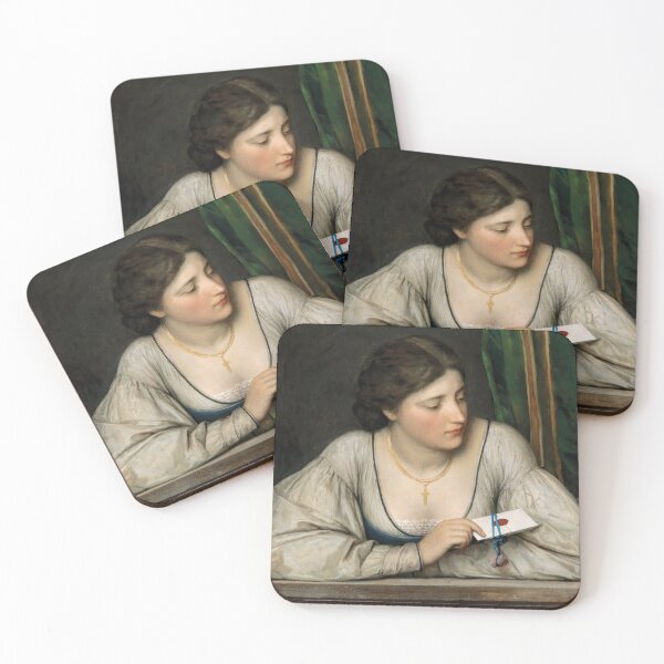 Item preview, The Love Letter | Eugen von Blaas | 1913 Italian Romance Art designed and sold by CJET.