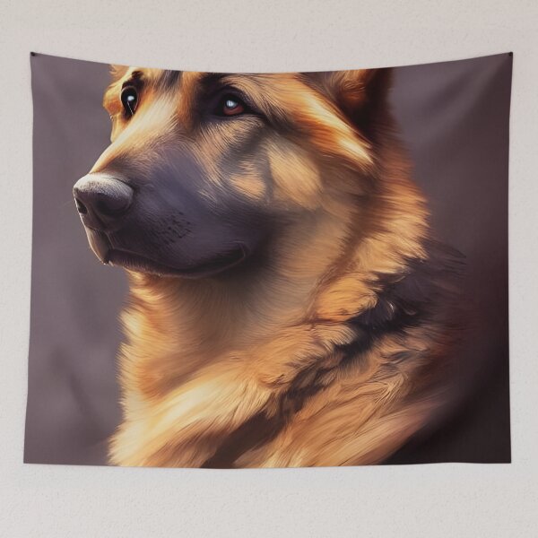 Item preview, German shepherd portrait - classic Shepherd  designed and sold by Devin Farinsky.