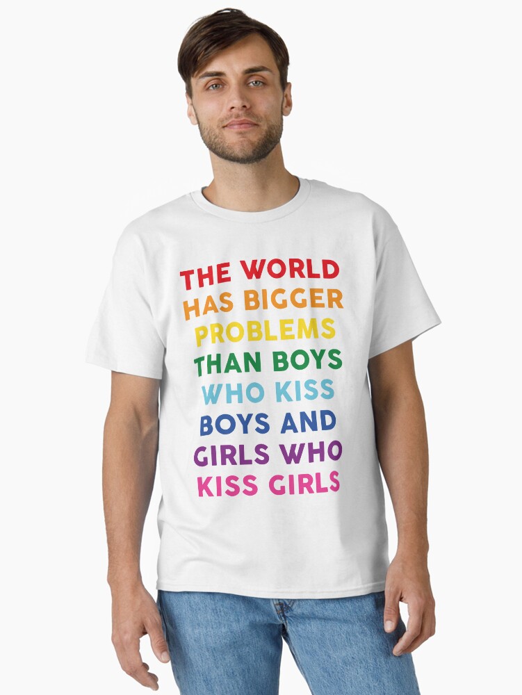 Thumbnail 1 of 7, Classic T-Shirt, The World Has Bigger Problems designed and sold by sky-alive.