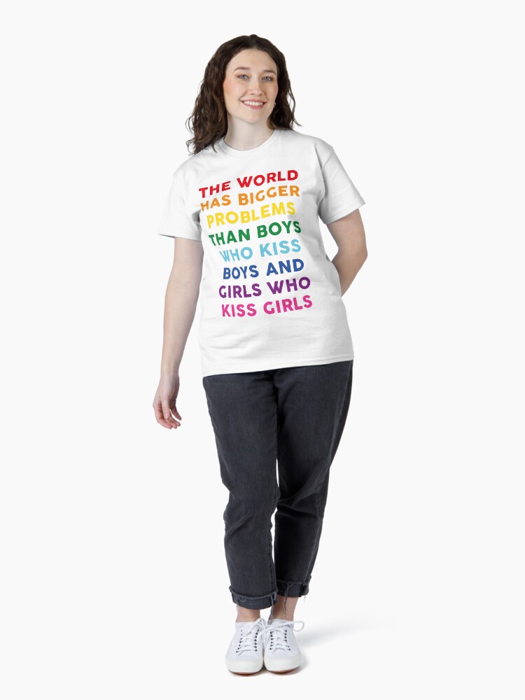 Thumbnail 4 of 7, Classic T-Shirt, The World Has Bigger Problems designed and sold by sky-alive.