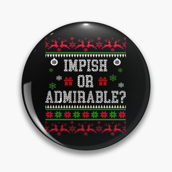 Item preview, Impish Or Admirable - The Office Dwight Schrute Quote - Ugly Sweatshirt Christmas designed and sold by Simeon	 Dorelus.