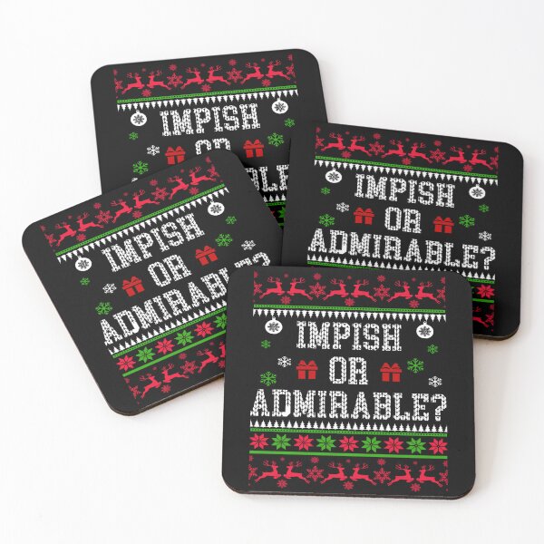 Item preview, Impish Or Admirable - The Office Dwight Schrute Quote - Ugly Sweatshirt Christmas designed and sold by Simeon	 Dorelus.