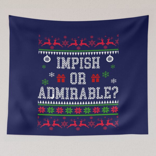 Item preview, Impish Or Admirable - The Office Dwight Schrute Quote - Ugly Sweatshirt Christmas designed and sold by Simeon	 Dorelus.