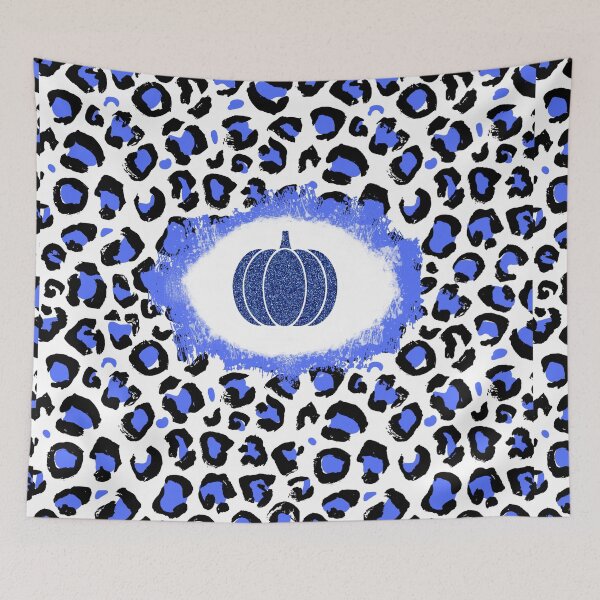 Item preview, Glitter Pumpkin Leopard Pattern (Blue) designed and sold by SimplyMe-Plus.
