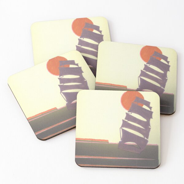 Item preview, Ghost Ship at Sunset, Print from original Papercut designed and sold by SilverGal.