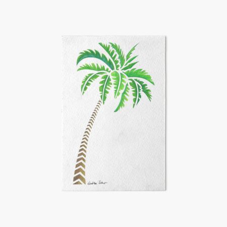 Tribal Coconut Palm Tree Art Board Print