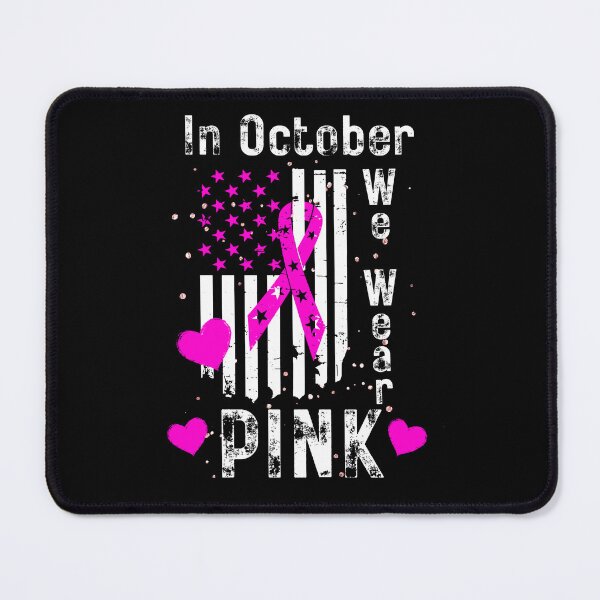 Item preview, In October We Wear Pink Fight To Intercept Cancer Vertical Flag designed and sold by Got2BSnazzy.