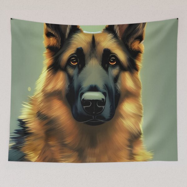 Item preview, German shepherd portrait - classic Shepherd  designed and sold by Devin Farinsky.