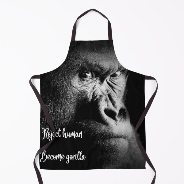 Item preview, Reject Human, Become Gorilla designed and sold by Felistellar Studios.