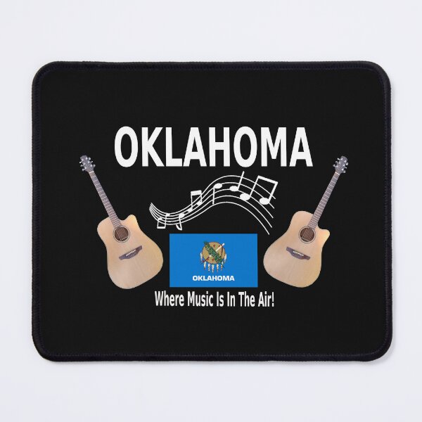 Item preview, Oklahoma Acoustic Guitar Flag Shirt designed and sold by GuitarNuts.