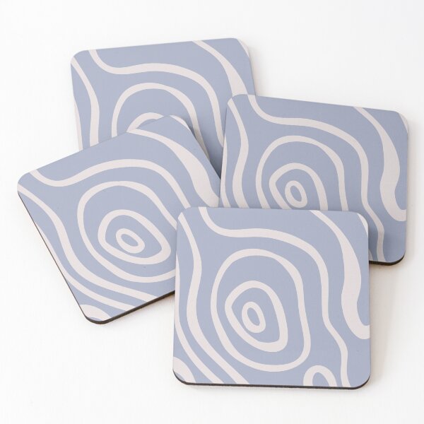 Item preview, Cute Earthy Aesthetic Mid Century Modern Minimalist Abstract Pattern Pigeon Blue designed and sold by scorpiolane.