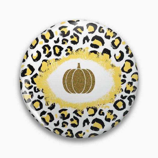 Item preview, Glitter Pumpkin Leopard Pattern (Yellow) designed and sold by SimplyMe-Plus.