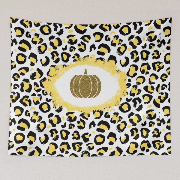 Item preview, Glitter Pumpkin Leopard Pattern (Yellow) designed and sold by SimplyMe-Plus.