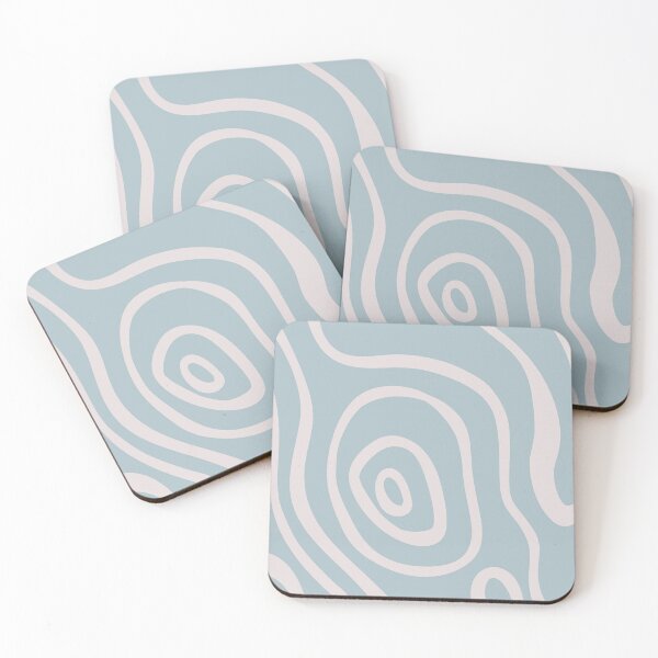 Item preview, Cute Earthy Aesthetic Mid Century Modern Minimalist Abstract Pattern Sky Blue designed and sold by scorpiolane.