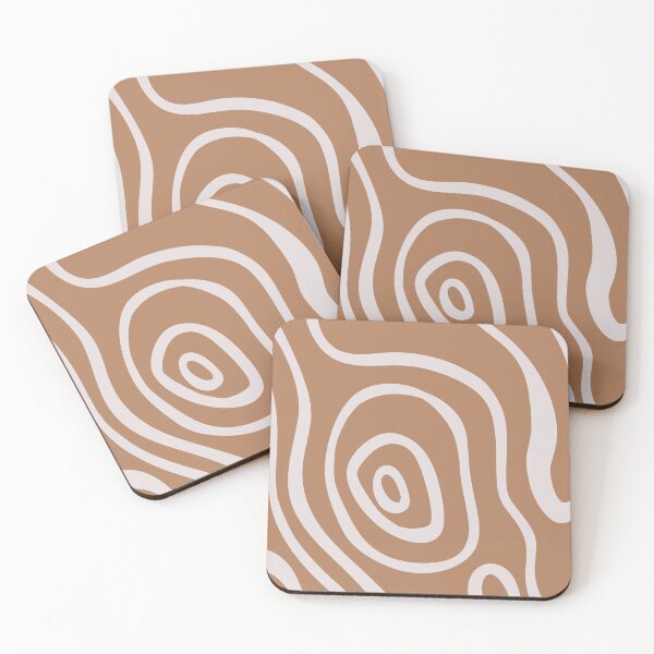 Item preview, Cute Earthy Aesthetic Mid Century Modern Minimalist Abstract Pattern Caramel designed and sold by scorpiolane.
