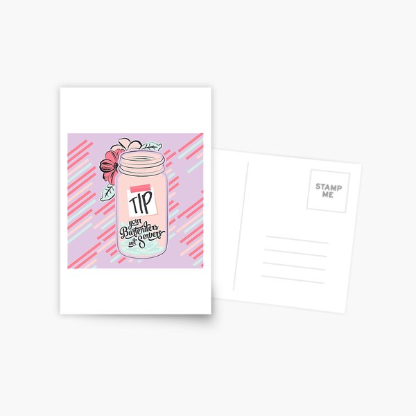 Please Tip Your Server Postcard