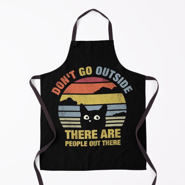 Item preview, Vintage Don't Go Outside There Are People Out There - Funny Introvert Cat designed and sold by LounisArt.