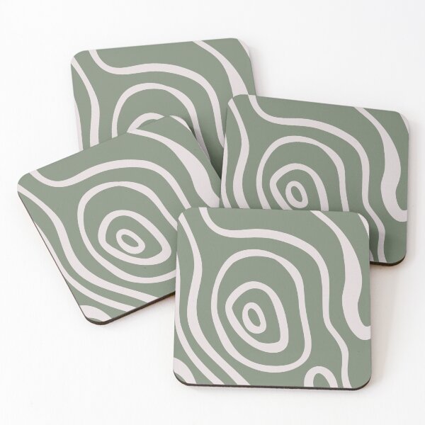 Item preview, Cute Earthy Aesthetic Mid Century Modern Minimalist Abstract Pattern Green designed and sold by scorpiolane.