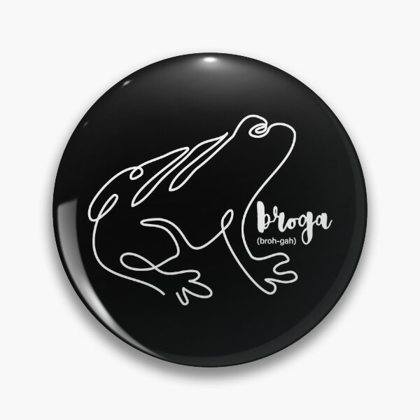 Item preview, Broga Welsh language Frog Cymru (white) designed and sold by Lick-Design.