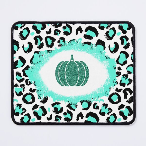 Item preview, Glitter Pumpkin Leopard Pattern (Teal) designed and sold by SimplyMe-Plus.