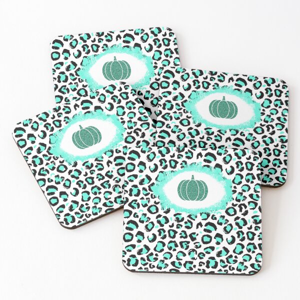 Item preview, Glitter Pumpkin Leopard Pattern (Teal) designed and sold by SimplyMe-Plus.