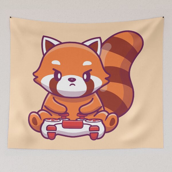 Item preview, Gaming Red Panda designed and sold by Vector Scout Lab.