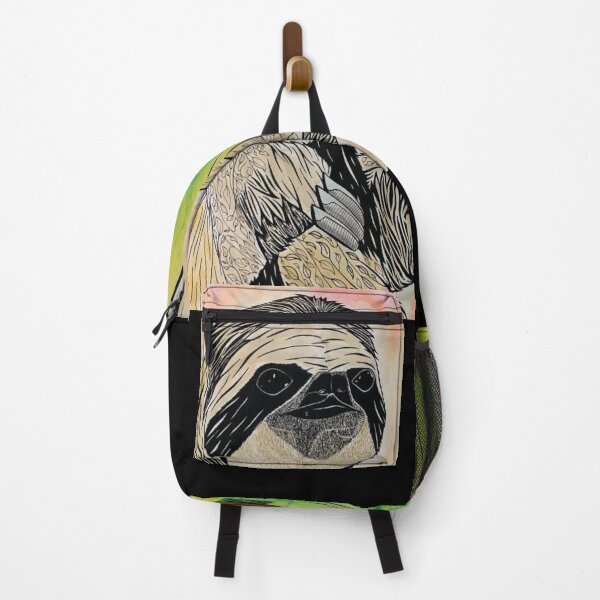 Item preview, Three-toed Sloth Art - Black Ink and Watercolor designed and sold by SfidaDesigns.