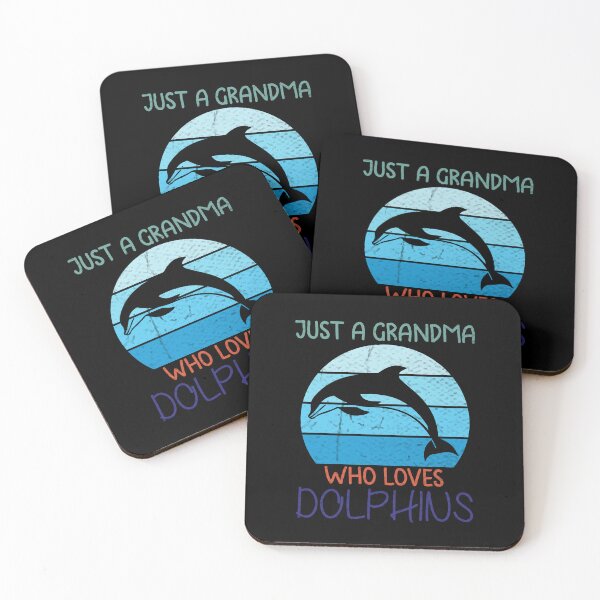 Item preview, Just A Grandma Who Loves Dolphins, Dolphins, Dolphin gift, Dolphins idea  designed and sold by RedArtsDesign.