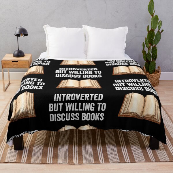 Item preview, Introverted But Willing To Discuss Books Funny Bookworm designed and sold by Trankix.