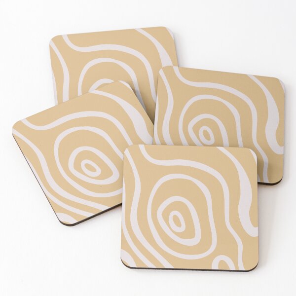 Item preview, Cute Earthy Aesthetic Mid Century Modern Minimalist Abstract Pattern Honey Yellow designed and sold by scorpiolane.