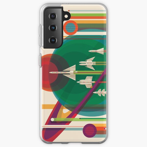 NASA Retro Space Travel Poster #5 Samsung Galaxy Soft Case